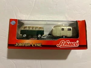 schuco junior line vw bus t1 samba mit wohnanhanger 1:72 New sealed - Picture 1 of 6