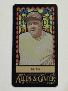 BABE RUTH 2020 Topps Allen & Ginter's Mini Stained Glass #383 Yankees HOF - Picture 1 of 2