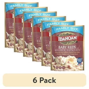 (6 pack) Idahoan Baby Reds Instant Mashed Potatoes Family Size , 8 oz - Picture 1 of 10