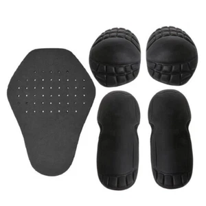 5PCS Motorcycle Shoulder Elbow Back Protector Pads Set EVA Racing Back Guard Pad - Picture 1 of 9