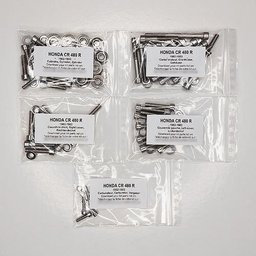 Juego de tornillos HONDA CR 480 R 1982-1983 motor Inbus inoxidable CR480 CR480R Foto 1 de 1