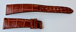Authentisches Patek Philippe Geneve braunes Lederuhrenarmband 19/14 mm, 65+124 mm - Bild 1 von 2
