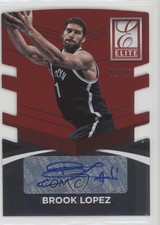 2014-15 Panini Donruss Elite Status Signatures Red Die-Cuts /99 Brook Lopez Auto
