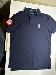 Polo Ralph Lauren Hemd Herren SM Blau US Olympia Team Slim Fit Earth Polo - Bild 1 von 5