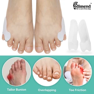 PEDIMEND™ 2X Pinky Toe Spacer Tailor's Bunion Corrector Pad Bunionette Separator - Picture 1 of 38