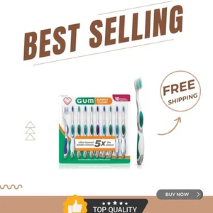 Summit+ Extra Soft Toothbrush - 10 Count, Ultra Fine Bristles for Deep Clean - Picture 1 of 12