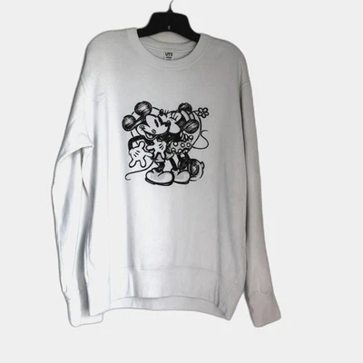 Sudadera Uniqlo x Joshua Vides Disney Mickey & Minnie Blanca L UT Colaboración Foto 1 de 4