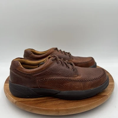 Zapatos de vestir informales con cordones estilo mocasín marrón semental talla 10 Dr Comfort para hombre Foto 1 de 4