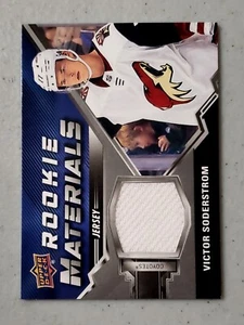Victor Soderstrom RC 2020-21 Upper Deck Rookie Materials Jersey #RM-VS - Picture 1 of 2