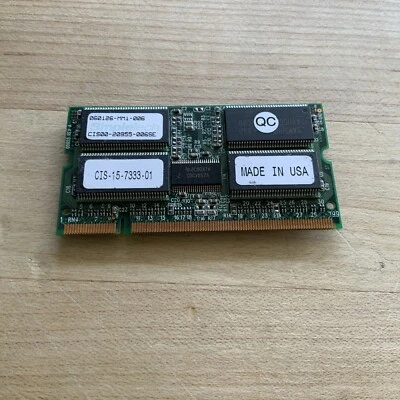 128MB Cisco SODIMM DDR PC-2100 ECC RAM Memory Module CIS-15-7331-01 - Image 1 of 2