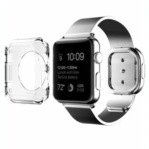 Clear Hard Full Case Cover Screen Protector For Apple Watch Series 3 42mm - Picture 1 of 1