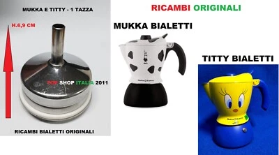 BIALETTI IMBUTO INOX PER CAFFETTIERA MUKKA E TITTY 1 TAZZA GLI ORIGINALI 1 2023 - Immagine 1 di 4