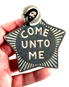 Parche Estrella Pinback Iglesia de Dios Cruzada Cristiana Años 20 30 De Colección Ven a Me - Imagen 1 de 7