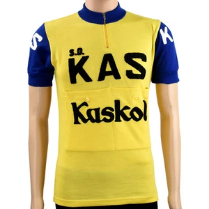 Camiseta de ciclismo de lana merino Kas-Kaskol - clásicos en muy buen estado - Imagen 1 de 8