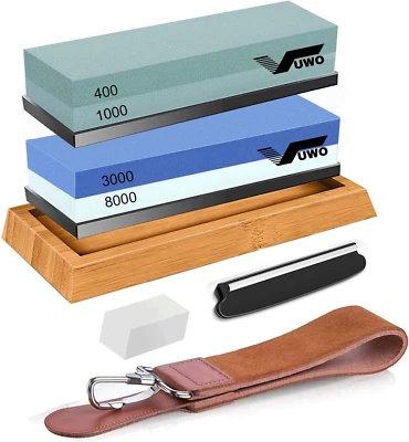 Pietra per Affilare - Coltelli Affilacoltelli Professionale Grana 400/1000 3000/ - Immagine 1 di 4