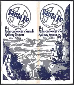 1926 SANTA FE GRAND CANYON LINE Time Tables 56 pp Map Tourist Trip document READ - Picture 1 of 7