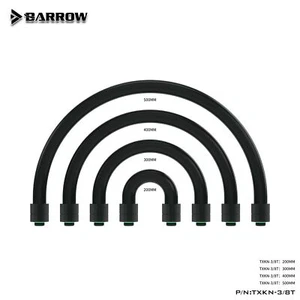 Raccord Barrow G1/4' + tubes souples rotatifs 360 degrés refroidissement par eau pour PC TXKN-3/8T - Photo 1/9