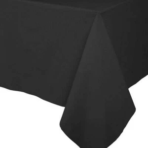 Caspari Paper Linen Solid Table Cover, Black (102TCL) - Picture 1 of 2