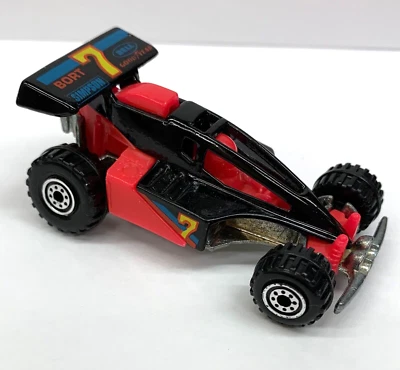 Vintage 1991 Hot Wheels Bort Simpson Bell #7 Goodyear Race Car - Image 1 of 4