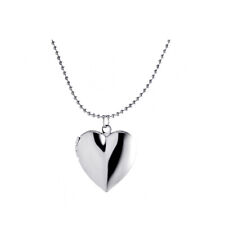 Au New DIY Fashion Smoot Heart shape Floating Locket Charm Pendant with Necklace