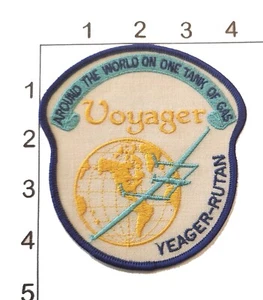 VOYAGER Patch Yeager Rutan Circumnavigation Embroidered Uniform Vintage Iron On - Picture 1 of 1