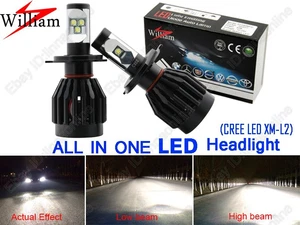 2x H4 High Power 80W CREE-XML2 Chips 9000LM Xenon White LED Headlight Lamp Hi/Lo - Picture 1 of 2