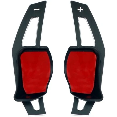 Schaltwippen Verlängerung schwarz für Golf 5 Golf 6 GTI Seat Leon Skoda Octavia - Bild 1 von 4