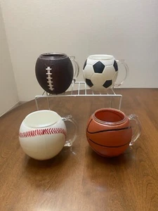 Pottery Barn Kids. Sport Mugs. Baseball, Basketball. Soccer. - Picture 1 of 3