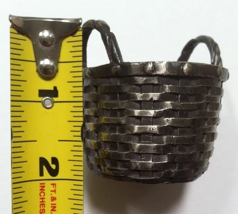 basket metal basket Longaberger metal basket 2" tall basket metal basket Cover
