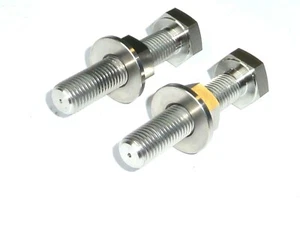 KTM 85 SX 2003-2025 Titanium chain Axle Adjuster Nut & Bolt Set M10 NU RUST - Picture 1 of 13