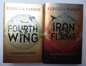 "Fourth Wing" & "Iron Flame" von Rebecca Yarros deutsche Hardcover Fantasy - Bild 1 von 5