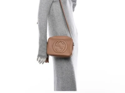 GUCCI Soho Disco Bag Interlocking G Shoulder Bag leather Beige Used Women - Image 1 of 4