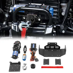 For 2015+ HONDA PIONEER 500 520 UTV 4500lb 12V Electric Winch Mount Kit - Picture 1 of 14