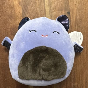 NUOVO Squishmallows Joldy Bat Viola Chiaro Peluche Ultra Morbido da Collezione - Foto 1 di 9