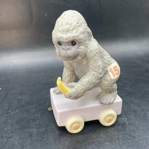 Precious Moments “15” It’s Your Birthday Go Bananas Gorilla Train Piece 116946 - Picture 1 of 13