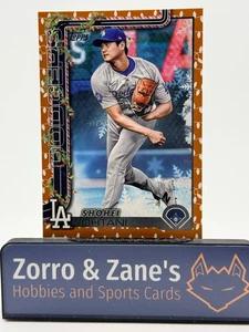 Shohei Ohtani 2025 Topps Holiday Gold Holiday Lights Parallel SP H1 Dodgers - Bild 1 von 2