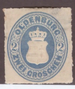 German States Scott # 19 2g Oldenburg MH Scott=$200 - Picture 1 of 1