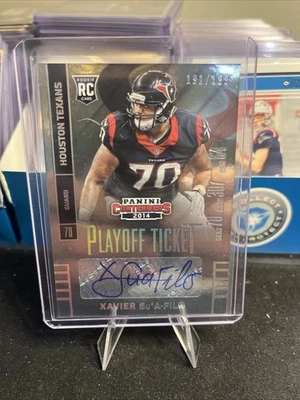 2014 Panini Contenders Playoff Ticket #186B Xavier Su'A-Filo Auto /199 - NM-MT - Image 1 of 4