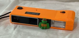 1990 Remco Teenage Mutant Ninja Turtles TMNT Orange Electronic Flash Camera ASIS - Picture 1 of 9
