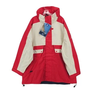 Chaqueta impermeable HELLY HANSEN Course Sailing blanca/roja para hombre XXL - ¡LEER! - Imagen 1 de 17