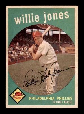 1959 Topps #208 Willie Jones   VG/VGEX X3457252 - Image 1 of 3