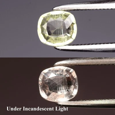 💎 0.47 克拉 5x4.5 毫米气垫自然变色黄蜂 - 土耳其宝石 — 第 1/4 张图片