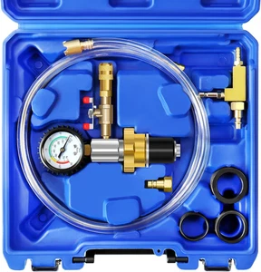 Kit de herramientas de recarga de refrigerante tipo vacío sistema de enfriamiento universal JIFETOR, azul - Imagen 1 de 12