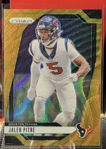 2024 Panini Prizm Gold Wave Prizm #118 Jalen Pitre 6/10 - Picture 1 of 3