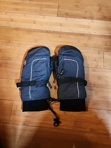 Vintage REI Gore-tex Ski Glove Mittens, Men's Large Black Goretex - Picture 1 of 10