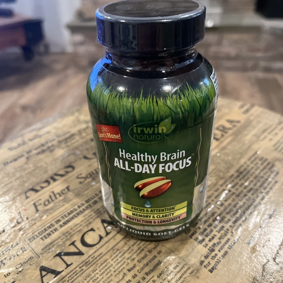Irwin Naturals Healthy Brain All-Day Focus 60 cápsulas blandas líquidas abril 2026 C1 Foto 1 de 1