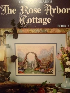 Thomas Kinkade Cross Stitch Pattern Rose Arbor Cottage Cross Stitch - Picture 1 of 2