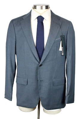 $1795 Boglioli Suit 40 R (50 EU) Mens Green Solid Wool Slim Fit 2 piece Italy - Image 1 of 4