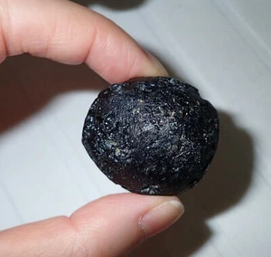 Pietra Tektite Nera Indochinite 42,2 grammi 36x31x31 mm - Foto 1 di 4