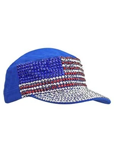 GORRA CADETE CON TACHUELAS ESTRÁS ORGULLO AMERICANO - Imagen 1 de 21